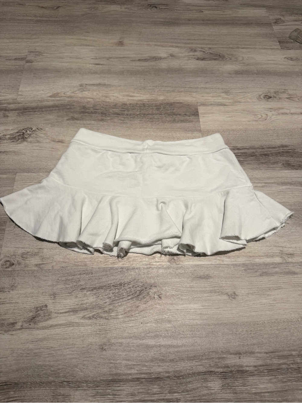 Brandy Melville White Ruffle Short Skirt - Picture 2 of 5